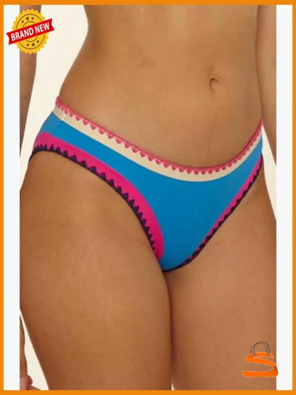 Medium Hipster Bikini Bottoms, Nylon Spandex, Cheeky Coverage Swimwear
